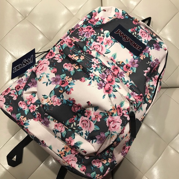 Jansport Handbags - Jansport floral backpack